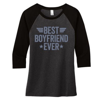 Best Boyfriend Ever Women's Tri-Blend 3/4-Sleeve Raglan Shirt