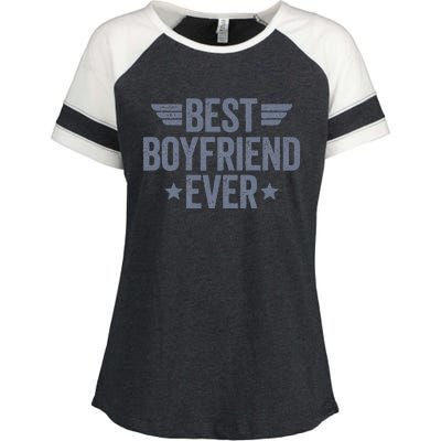 Best Boyfriend Ever Enza Ladies Jersey Colorblock Tee