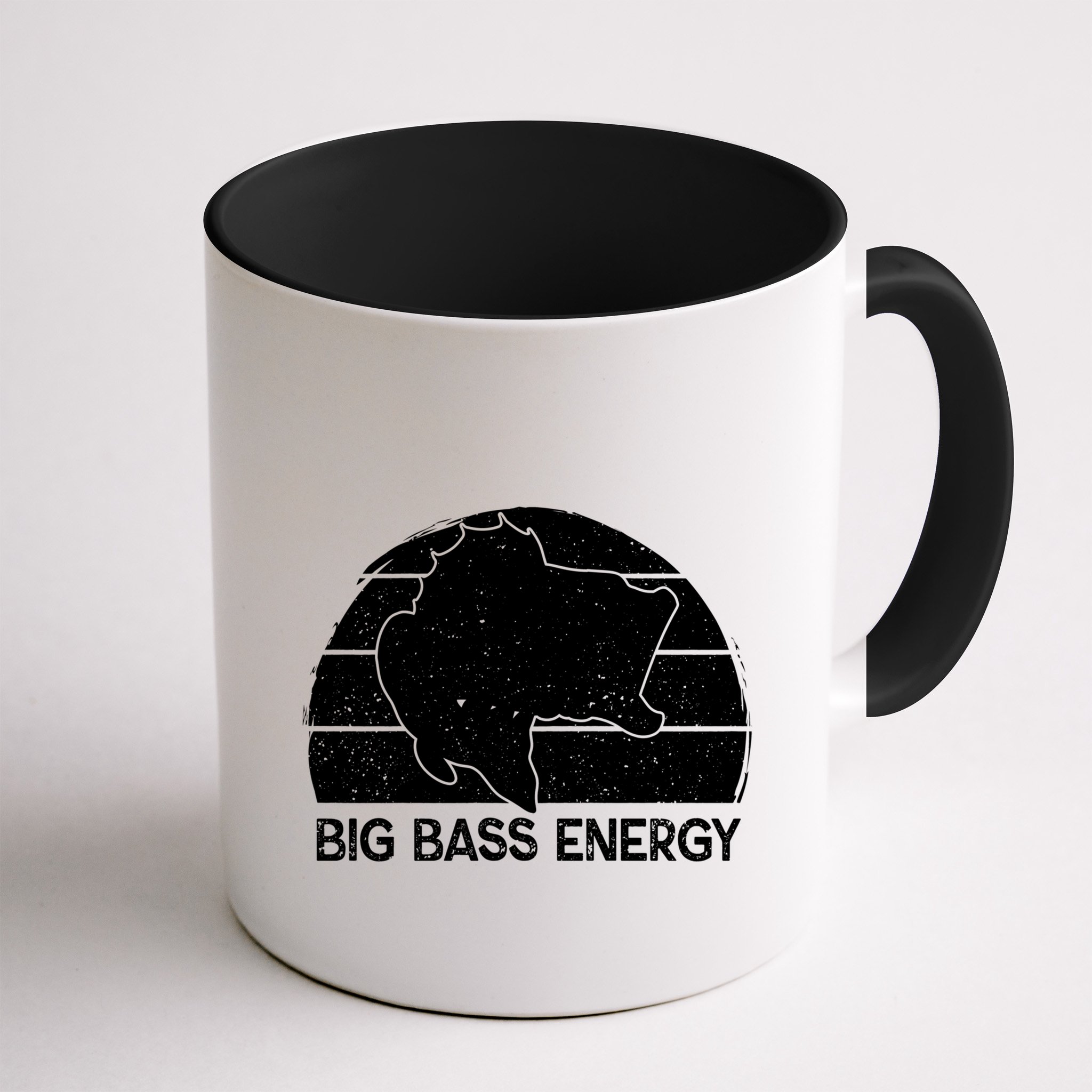 Big Bass Energy Vintage Big Fish Fishing Funny Gift Dad Cute Gift Mug