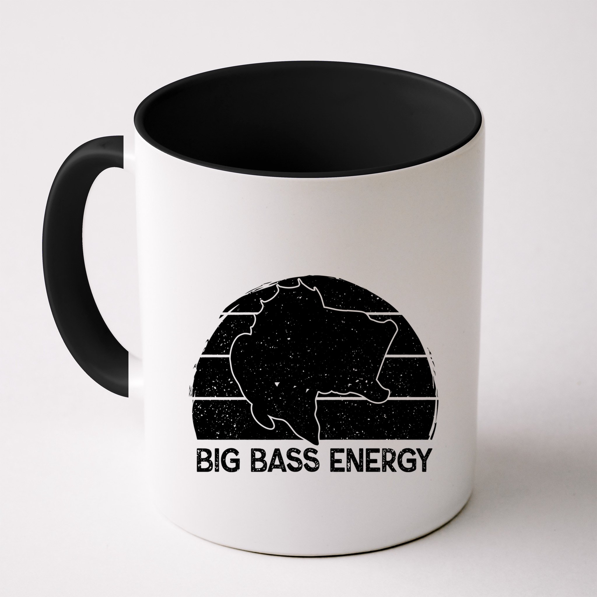 Big Bass Energy Vintage Big Fish Fishing Funny Gift Dad Cute Gift Mug