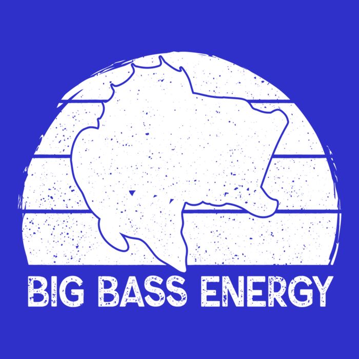 Big Bass Energy Vintage Big Fish Fishing Funny Gift Dad Cute Gift Baby Bodysuit