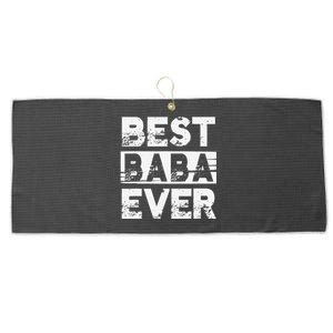 Best Baba Ever Gift For Grandpa Fathers Day Large Microfiber Waffle Golf Towel