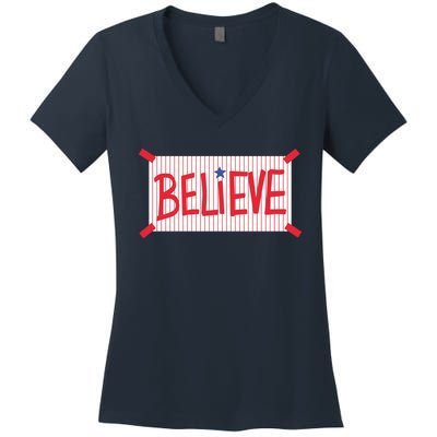 Believe Women's V-Neck T-Shirt