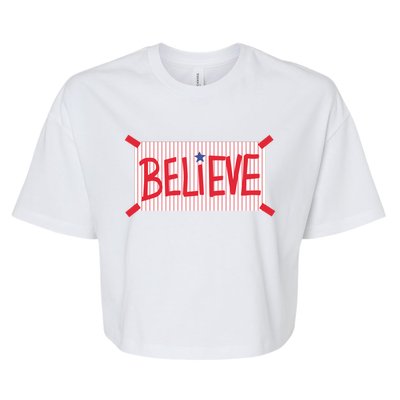 Believe Bella+Canvas Jersey Crop Tee