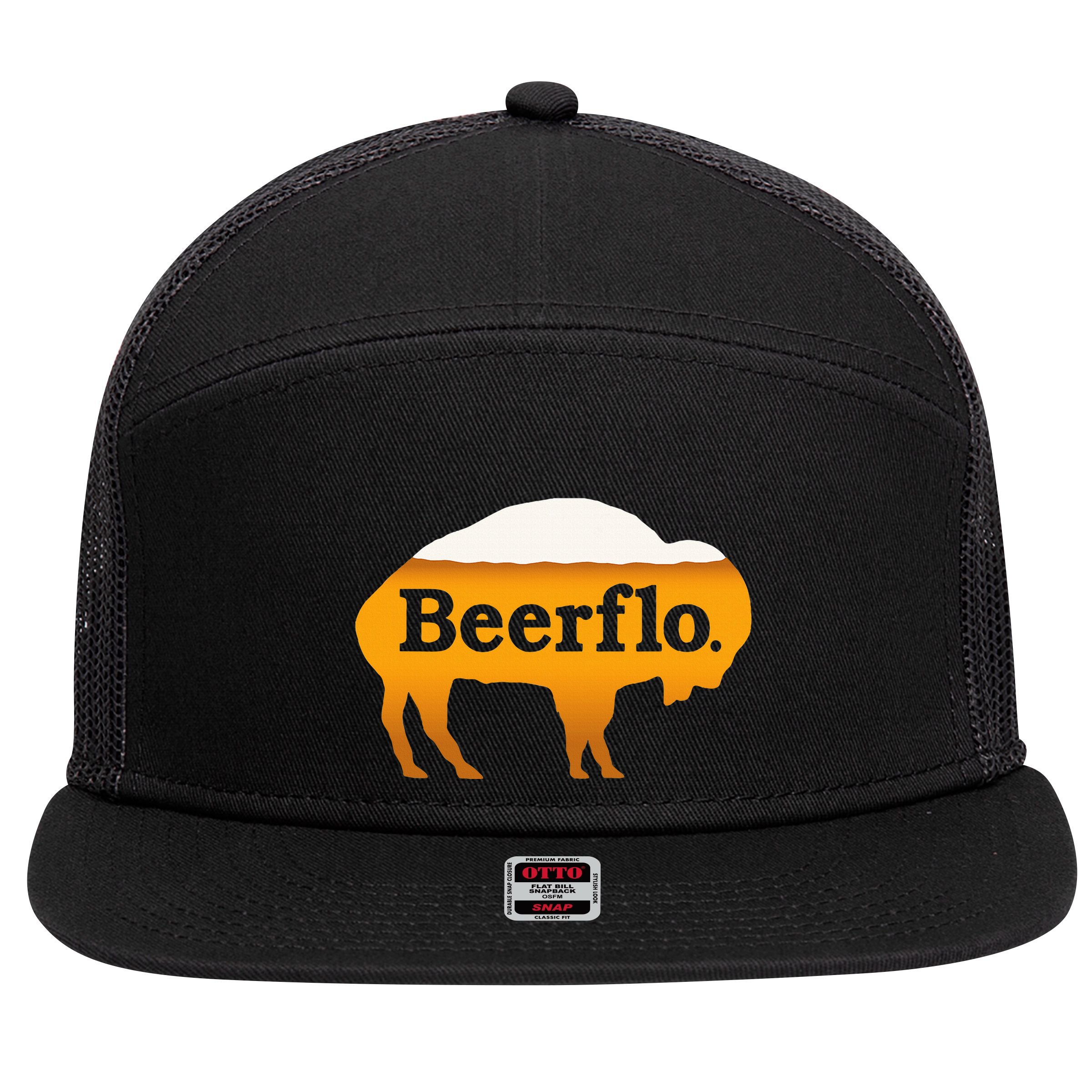 Beerflo 7 Panel Mesh Trucker Snapback Hat