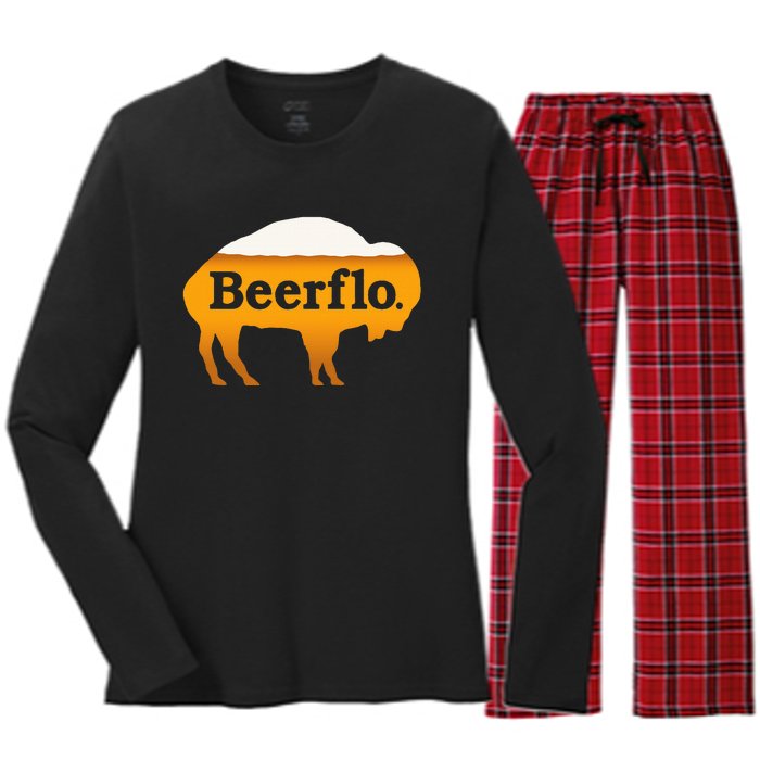 Beerflo Women's Long Sleeve Flannel Pajama Set 