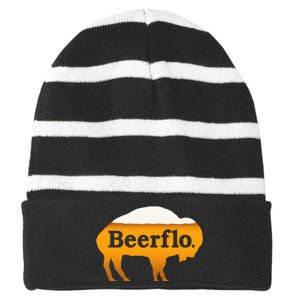 Beerflo Striped Beanie with Solid Band