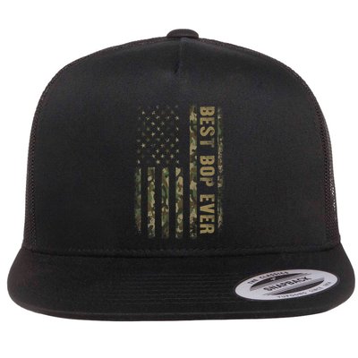 Best Bop Ever Camouflage American Flag FatherS Day Flatbill Hat