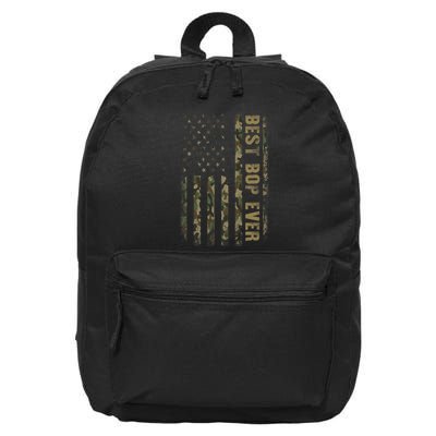 Best Bop Ever Camouflage American Flag FatherS Day 16 in Basic Backpack