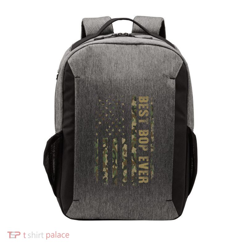 Best Bop Ever Camouflage American Flag FatherS Day Vector Backpack