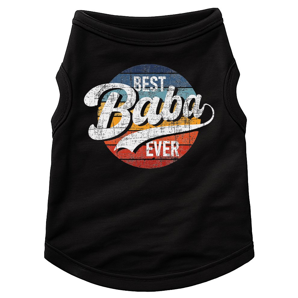 Best Baba Ever Retro Vintage Persian Grandfather Grandad Doggie Tank