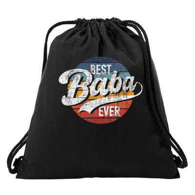 Best Baba Ever Retro Vintage Persian Grandfather Grandad Drawstring Bag