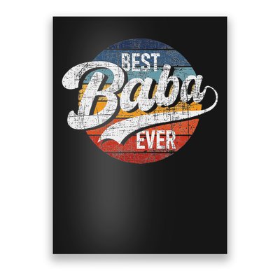 Best Baba Ever Retro Vintage Persian Grandfather Grandad Poster
