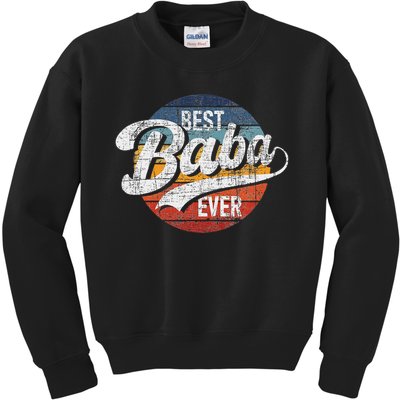 Best Baba Ever Retro Vintage Persian Grandfather Grandad Kids Sweatshirt
