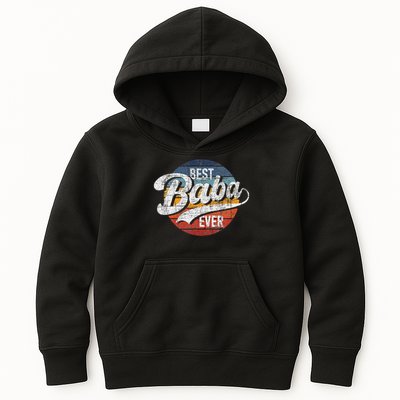 Best Baba Ever Retro Vintage Persian Grandfather Grandad Kids Hoodie