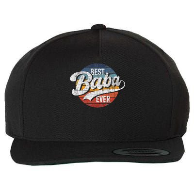 Best Baba Ever Retro Vintage Persian Grandfather Grandad Wool Snapback Cap