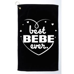 Best Bebe Ever Grandma Mothers Day Birthday Funny Gift Platinum Collection Golf Towel