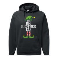 Big Brother Elf Matching Family Group Christmas Party Performance Fleece Hoodie