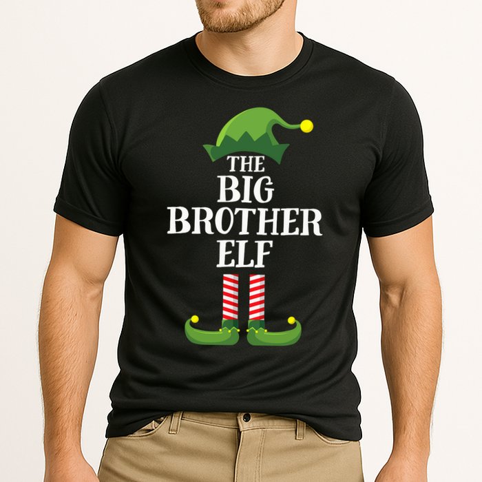 Big Brother Elf Matching Family Group Christmas Party Cooling Performance Crew T-Shirt