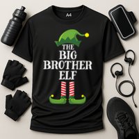 Big Brother Elf Matching Family Group Christmas Party Cooling Performance Crew T-Shirt