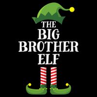 Big Brother Elf Matching Family Group Christmas Party Cooling Performance Crew T-Shirt