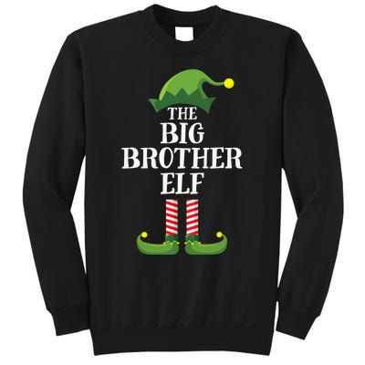 Big Brother Elf Matching Family Group Christmas Party Sweatshirt