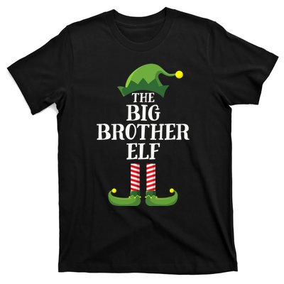 Big Brother Elf Matching Family Group Christmas Party T-Shirt