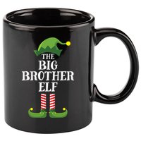 Big Brother Elf Matching Family Group Christmas Party 11oz C Handle Ceramic Mug