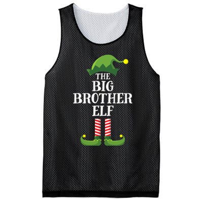 Big Brother Elf Matching Family Group Christmas Party Mesh Reversible Basketball Jersey Tank