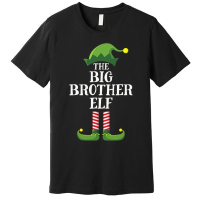 Big Brother Elf Matching Family Group Christmas Party Premium T-Shirt