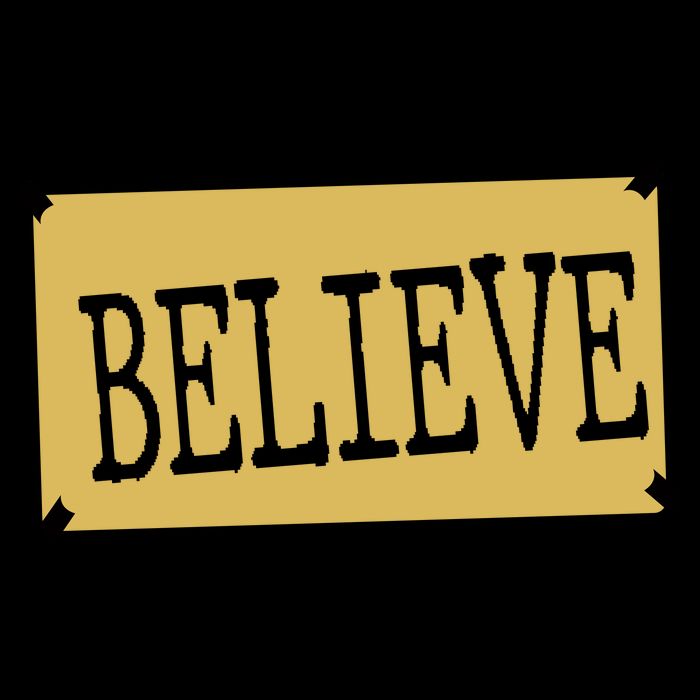 Believe Drawstring Bag