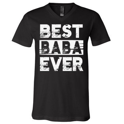 Best Baba Ever Gift For Grandpa Father's Day V-Neck T-Shirt