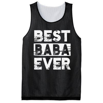 Best Baba Ever Gift For Grandpa Father's Day Mesh Reversible Basketball Jersey Tank