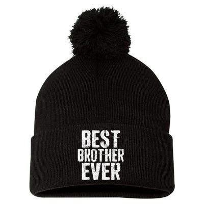 Best Brother Ever Father's Day Pom Pom 12in Knit Beanie