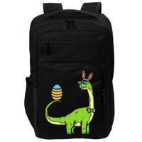 Brontosaurus Bunny Ears Egg Easter Day Dinosaur Impact Tech Backpack