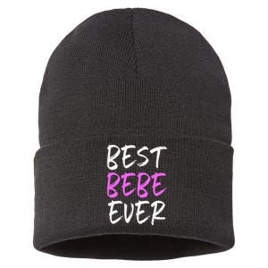 Best Bebe Ever Family Funny Cool Sustainable Knit Beanie