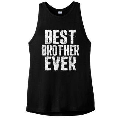 Best Brother Ever Father's Day Ladies PosiCharge Tri-Blend Wicking Tank