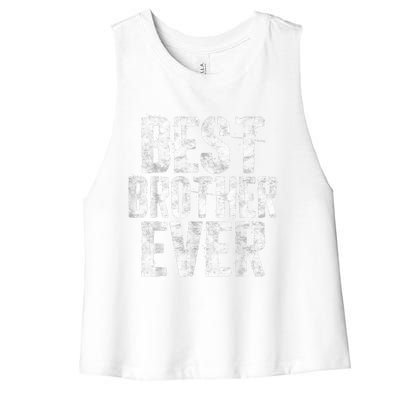 Best Brother Ever Father's Day Women's Racerback Cropped Tank