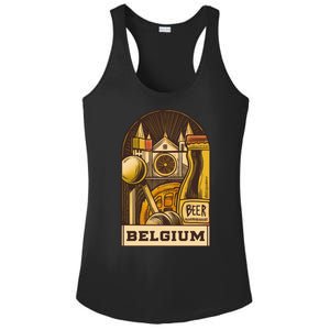 Belgium Beer Europe Ladies PosiCharge Competitor Racerback Tank