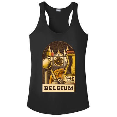 Belgium Beer Europe Ladies PosiCharge Competitor Racerback Tank