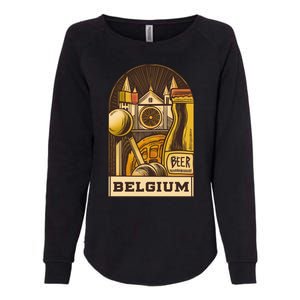 Belgium Beer Europe Womens California Wash Sweatshirt