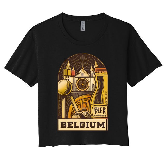Belgium Beer Europe Crop Top