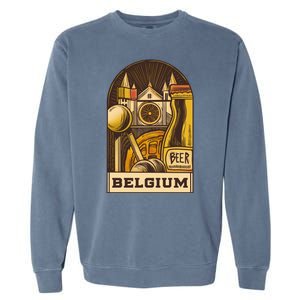 Belgium Beer Europe Garment-Dyed Sweatshirt