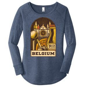 Belgium Beer Europe Women's Perfect Tri Tunic Long Sleeve Shirt