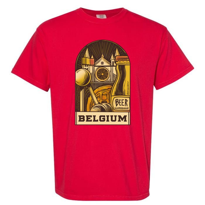 Belgium Beer Europe Garment-Dyed Heavyweight T-Shirt