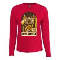 Belgium Beer Europe Womens Cotton Relaxed Long Sleeve T-Shirt