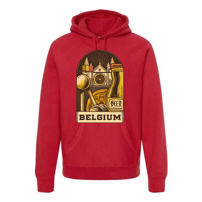 Belgium Beer Europe Premium Hoodie