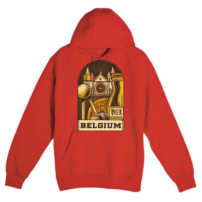 Belgium Beer Europe Premium Pullover Hoodie