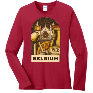 Belgium Beer Europe Ladies Long Sleeve Shirt