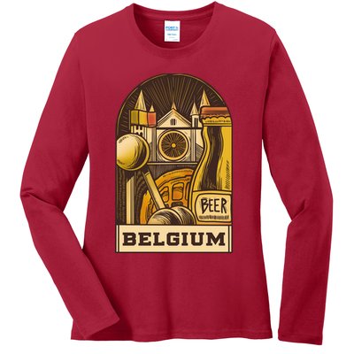 Belgium Beer Europe Ladies Long Sleeve Shirt
